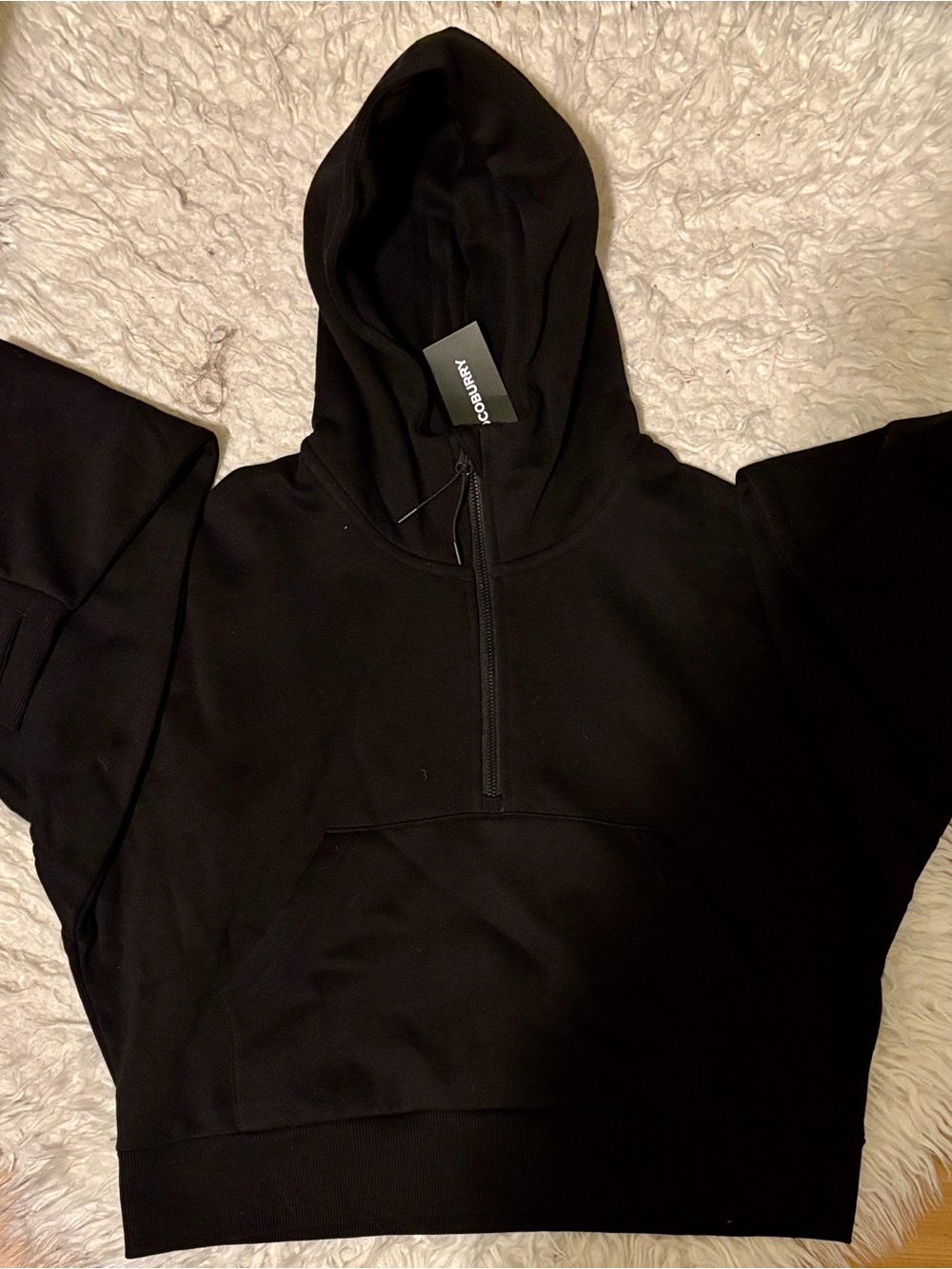 Women’s scuba cropped hoodie